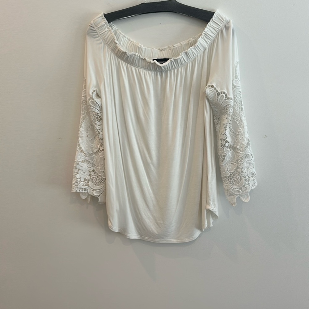 White knit top